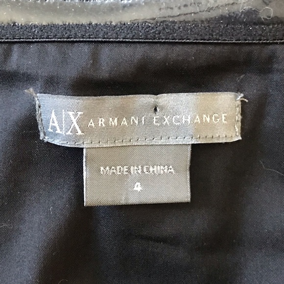 ARMANI EXCHANGE BLACK STRAPLESS DRESS - Picture 5 of 6